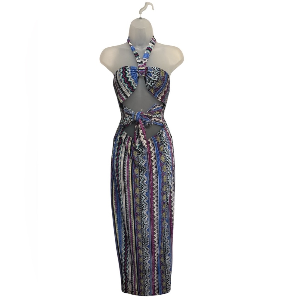 SHEIN Striped Halter Dress